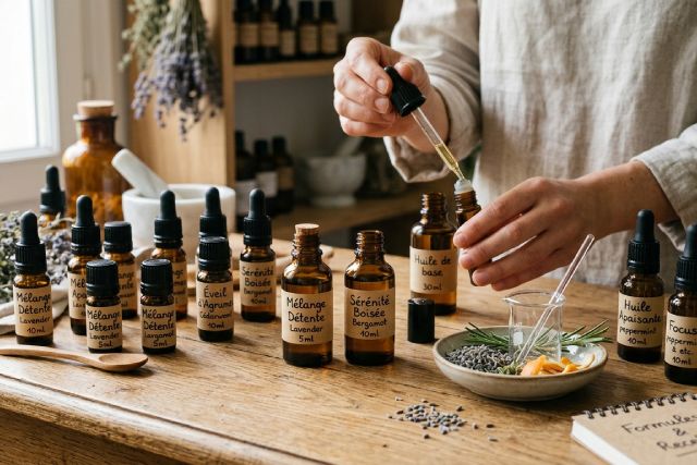 Créez vos propres synergies d&rsquo;huiles essentielles uniques